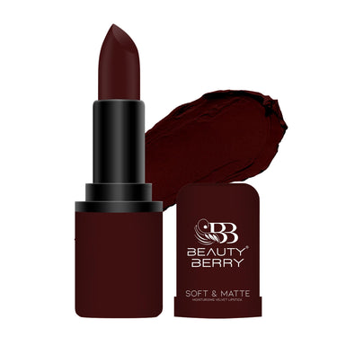 Beauty Berry Soft & Matte Moisturizing Velvet Lipstick For Women - Long-Lasting, Hydrating, High-Pigment Color. (Shade 17)
